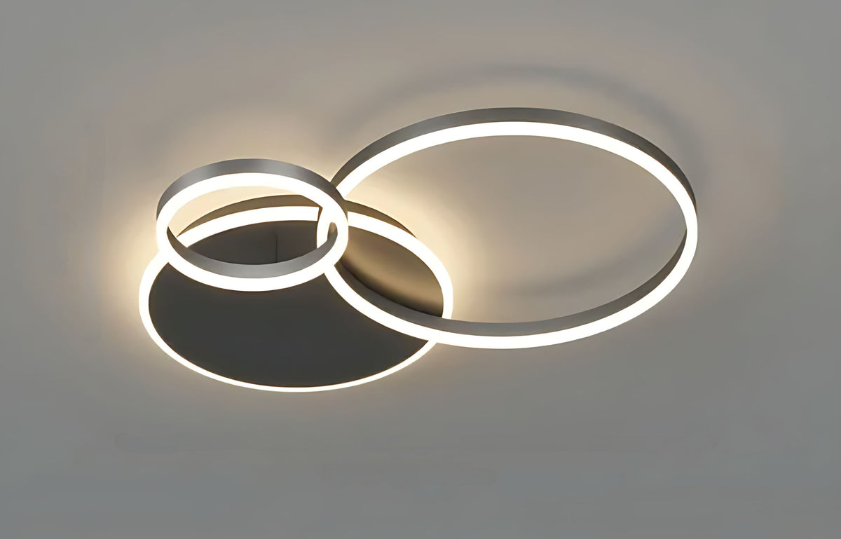 Aerial Ceiling Lamp — Contemporary Aligned Ring Design