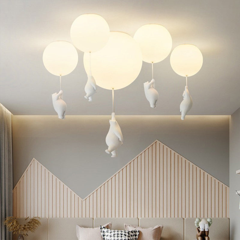 Lampa wisząca Fateh Bear Balloon — zabawna lampa wisząca