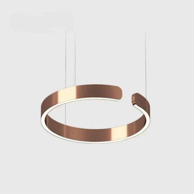 ModernLuxe moderne runde LED-Pendelleuchte – warmes Licht