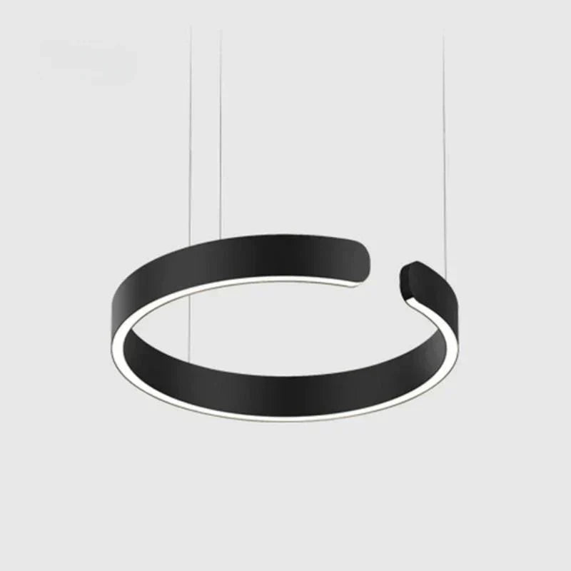 ModernLuxe moderne runde LED-Pendelleuchte – warmes Licht