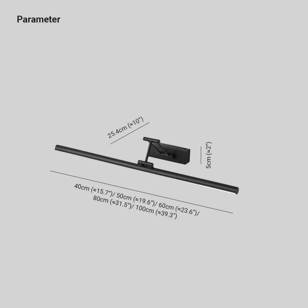 Lámpara de pared LED Edge — Diseño minimalista de metal, negro/blanco