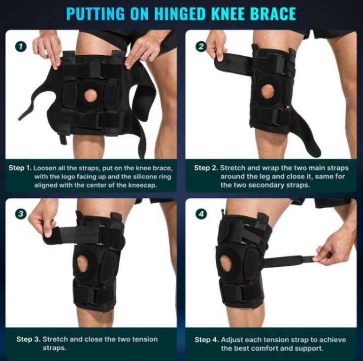 Adjustable Hinged Knee Brace For Meniscus Tear | Filindra