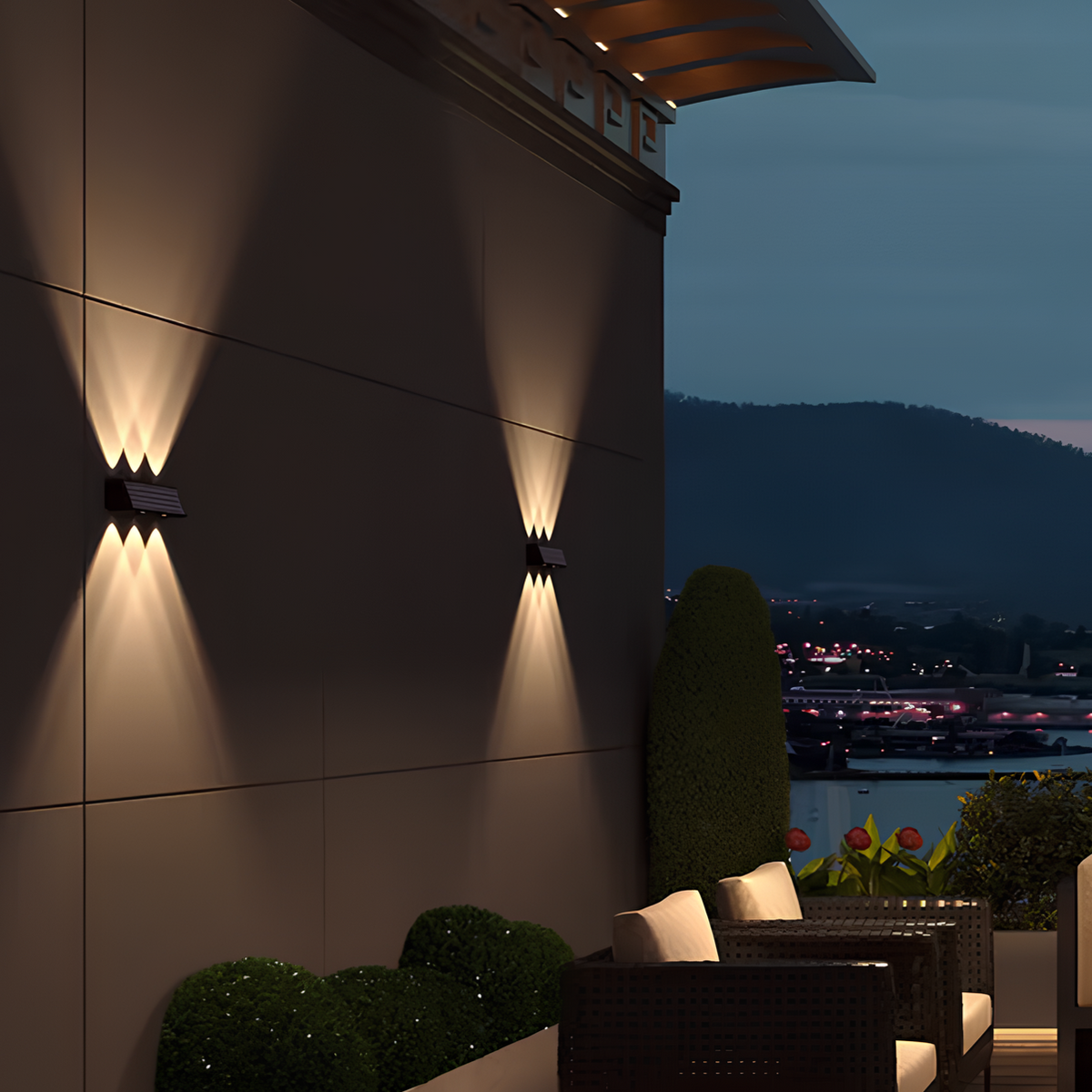 Applique murale solaire LED étanche SolarGuard — lampe d’extérieur