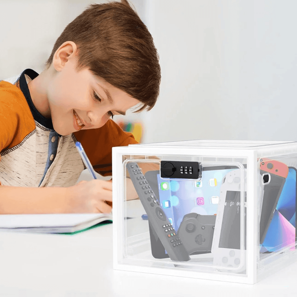 Bac de rangement verrouillable pour réfrigérateur, ultra-résistant, pour organiser les aliments
