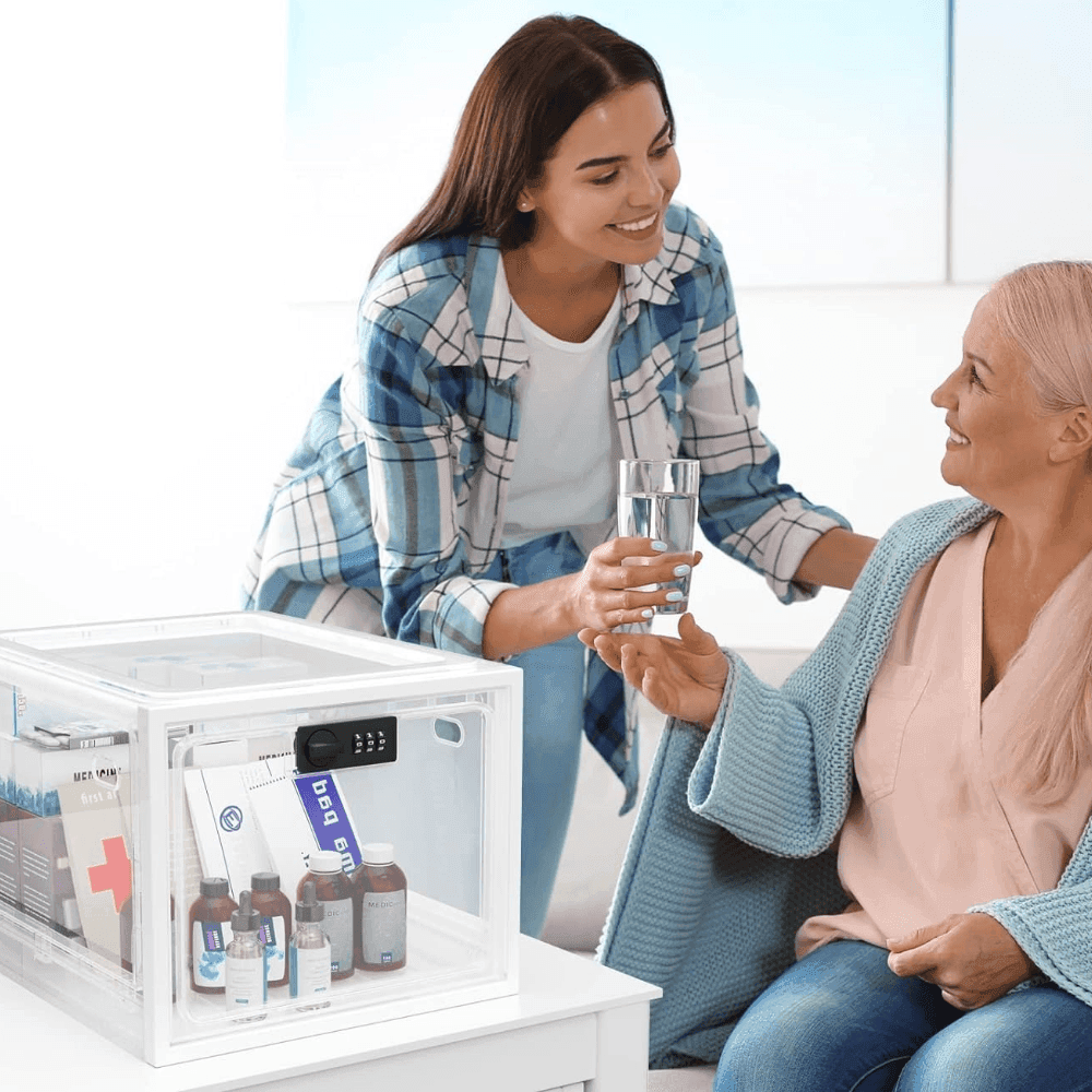 Bac de rangement verrouillable pour réfrigérateur, ultra-résistant, pour organiser les aliments