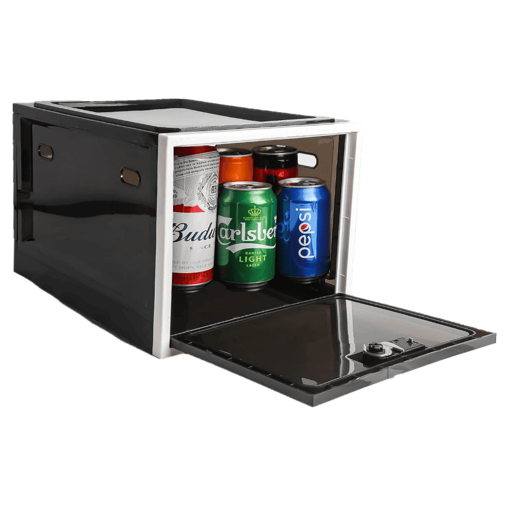 Bac de rangement verrouillable pour réfrigérateur, ultra-résistant, pour organiser les aliments