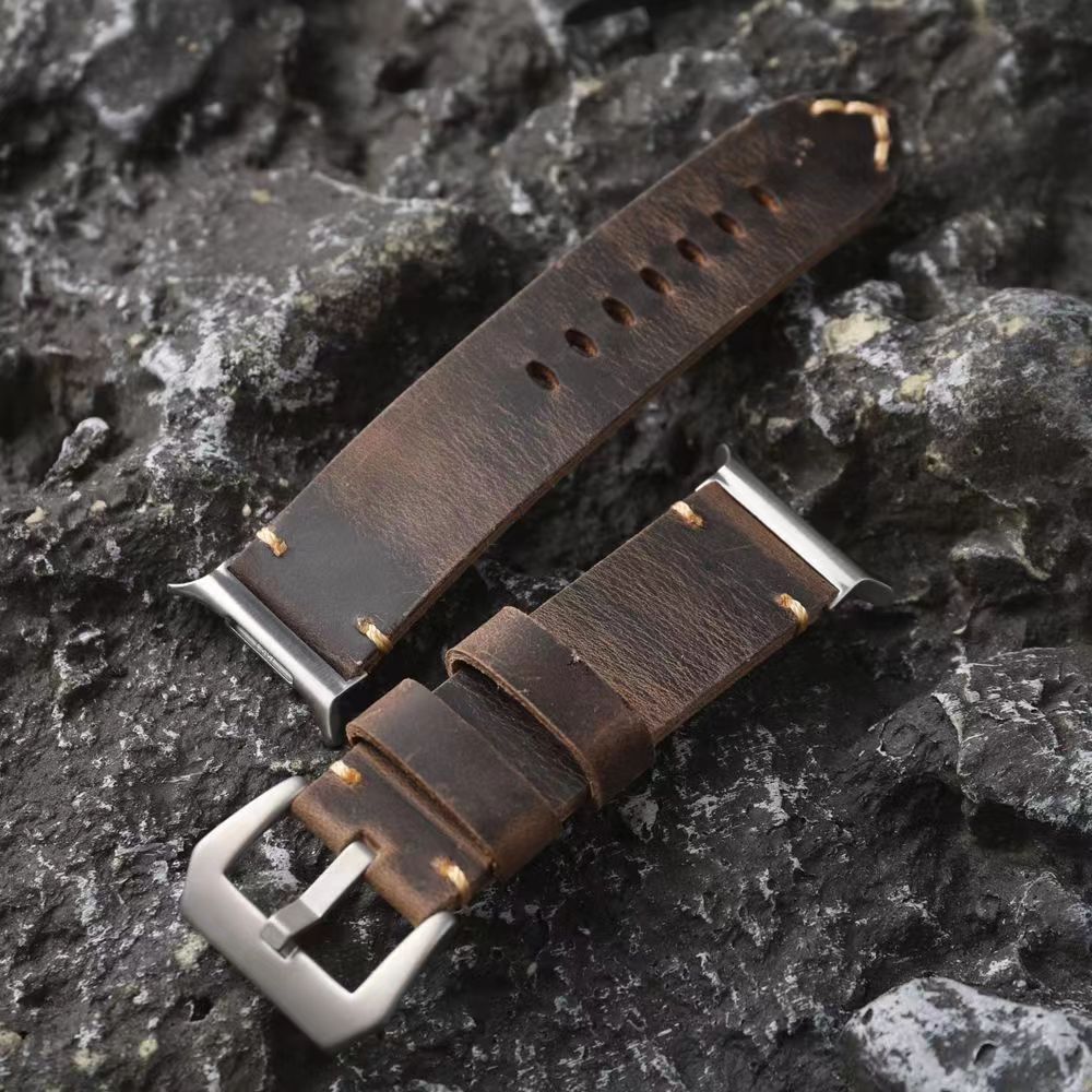 Vintage Leather Watch Band for Samsung Watch Ultra