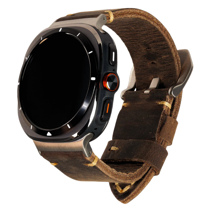 Vintage Leather Watch Band for Samsung Watch Ultra