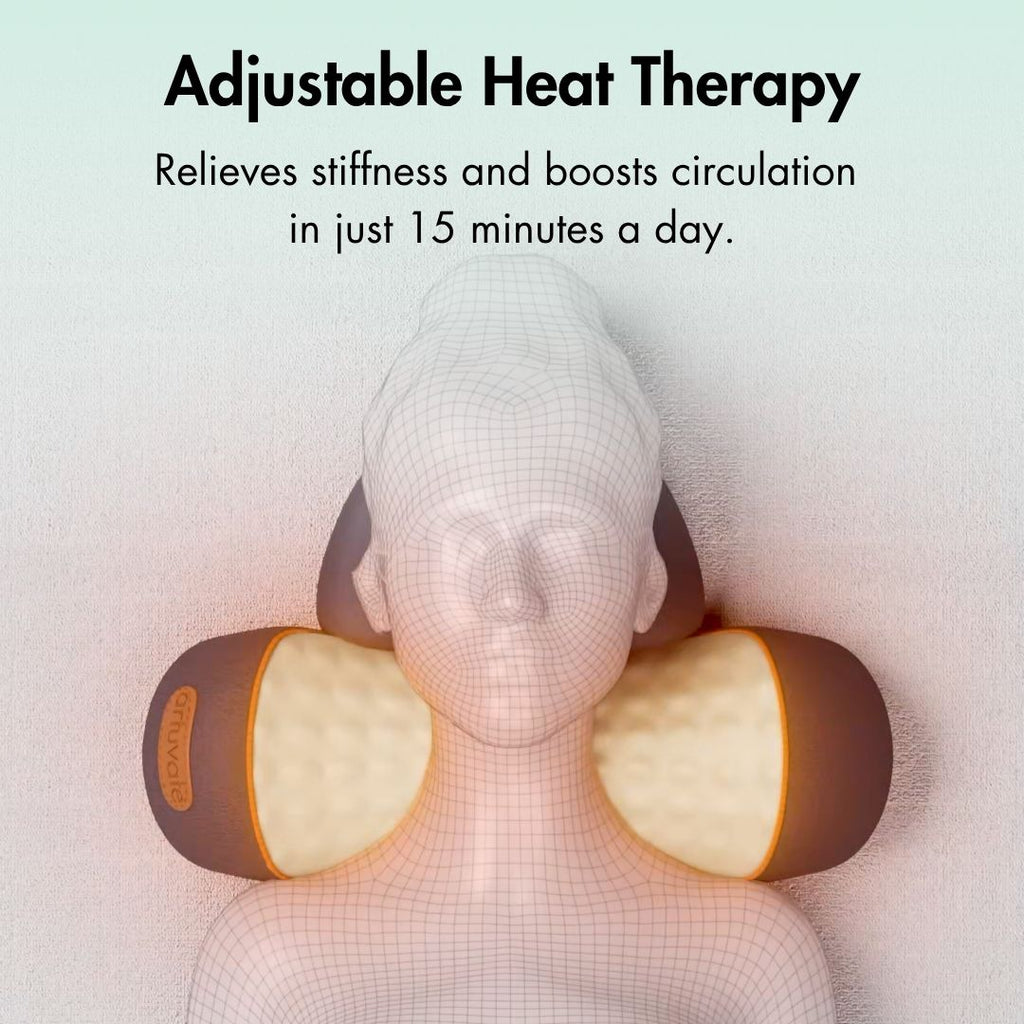 Cervical Traction Neck Massager — Dual Heat and Vibration Therapy