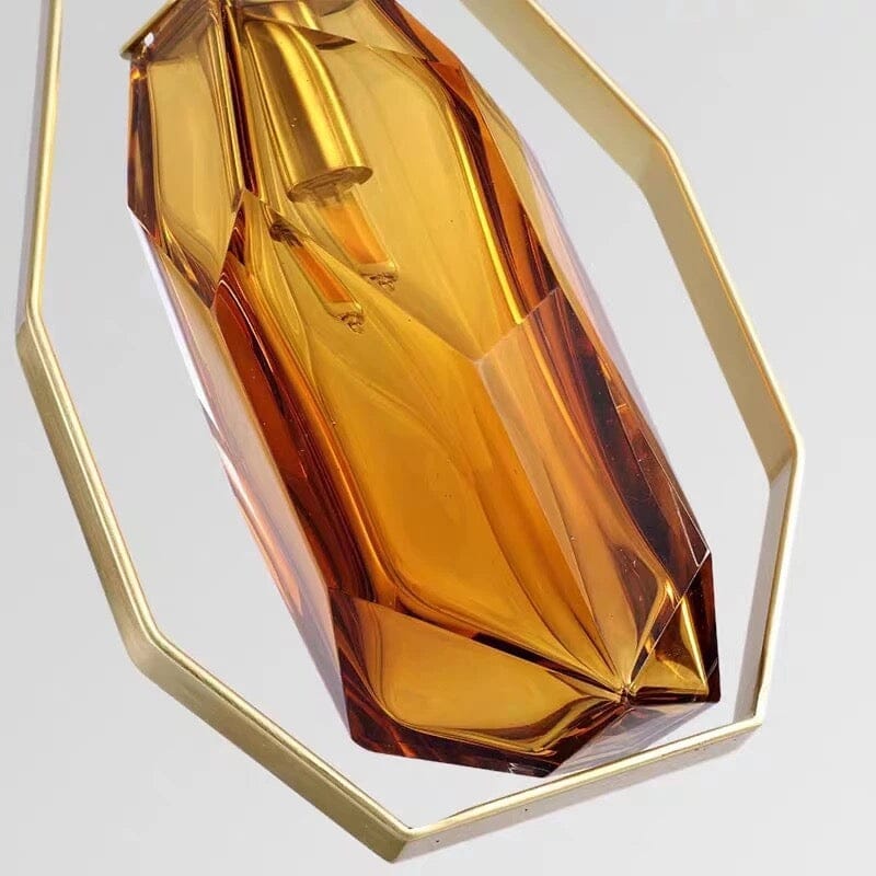 LyraLuxe Hängeleuchte modern für Innenräume mit Glas und Eisen