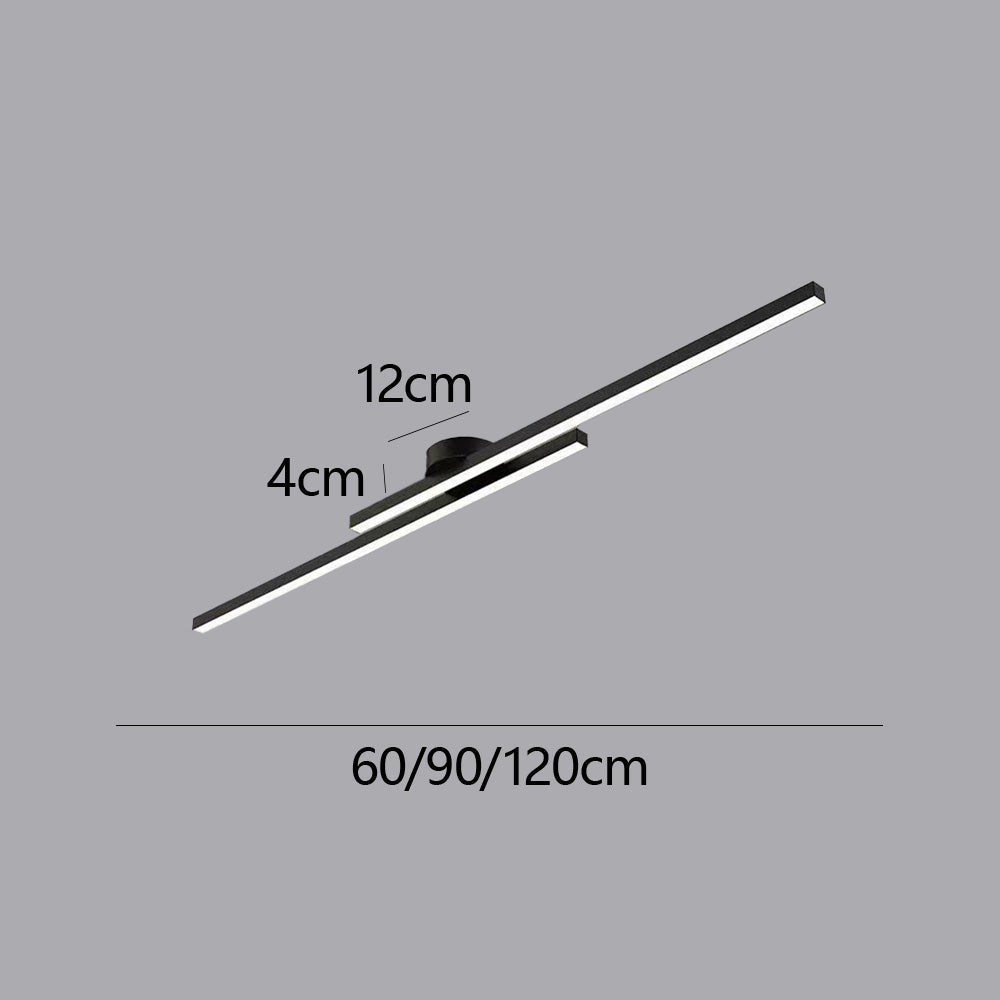 LumenVale Minimalistyczna aluminiowa lampa sufitowa LED — montaż półprzylegający, średnica 60 cm