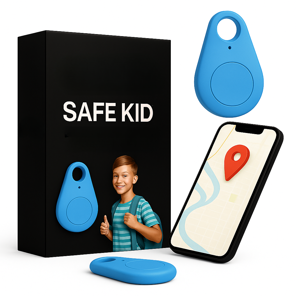 Localizzatore GPS per bambini KidiSafe — impermeabile IP67, posizione in tempo reale e SOS