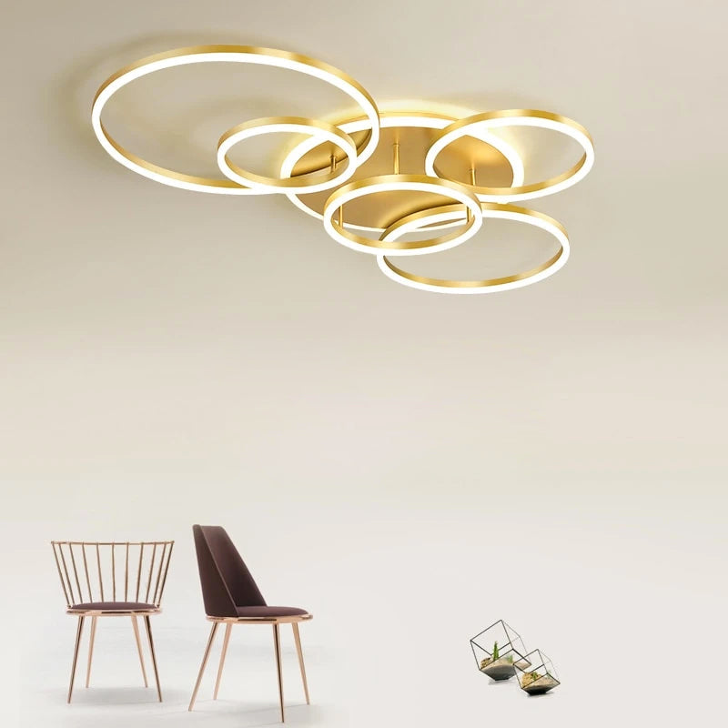 Krogvold taklampa — svävande ringdesign med LED
