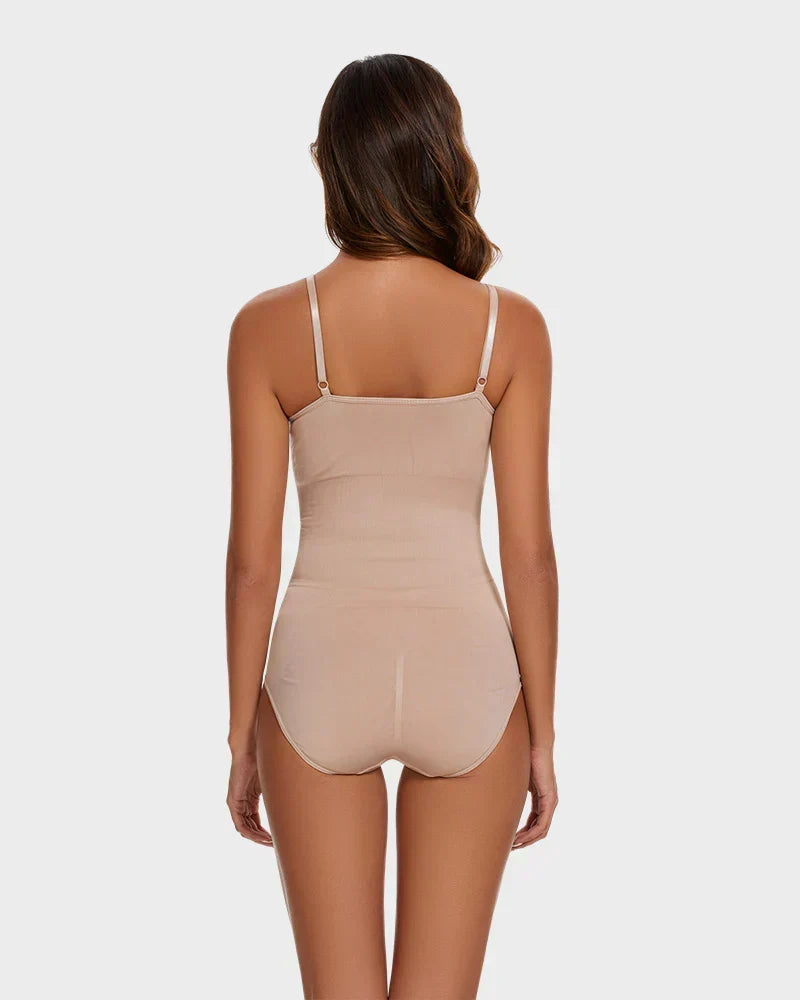 Figurformender Body — Power-Mesh, bügelloser BH