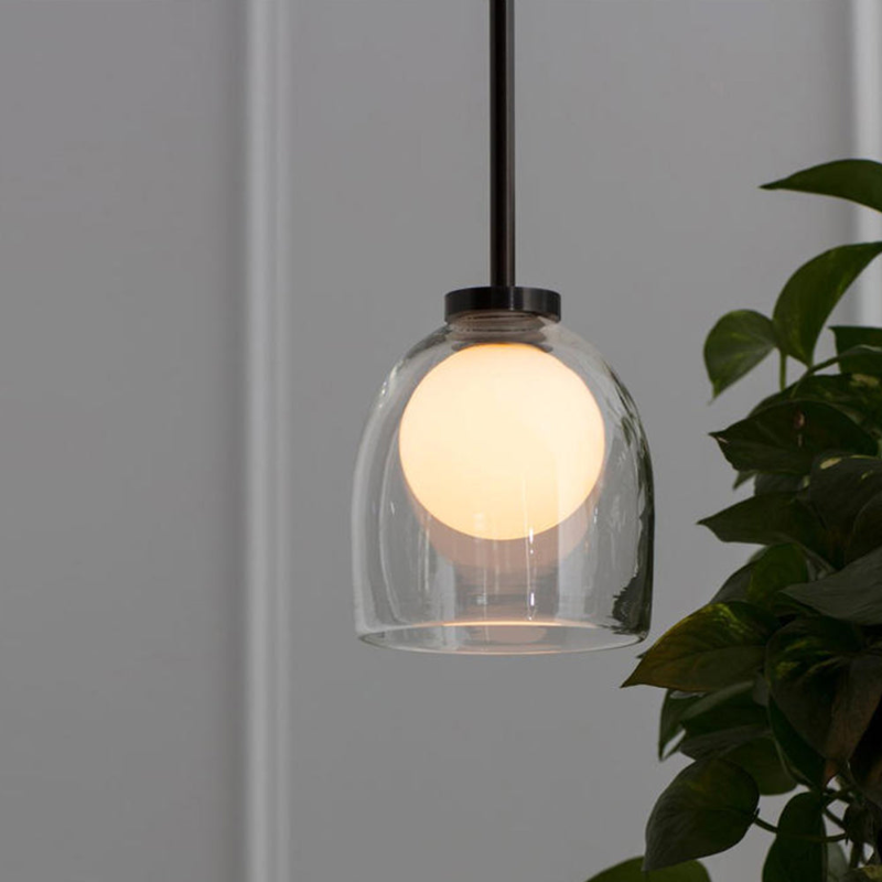 Elara Clear Glass Pendant Light For Dining Rooms And Workspaces
