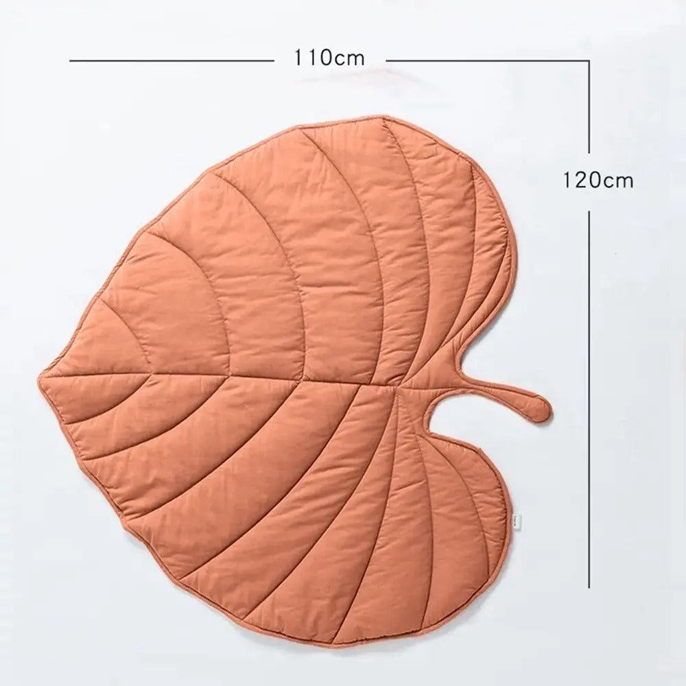 Alfombrilla refrescante con forma de hoja para perros — Diseño transpirable y lavable