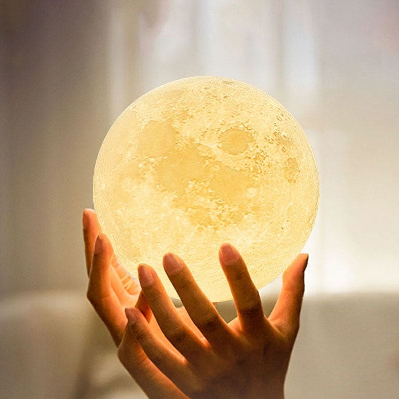 Selene Glow Moon Shaped LED Bedside Lamp For Warm Night Light