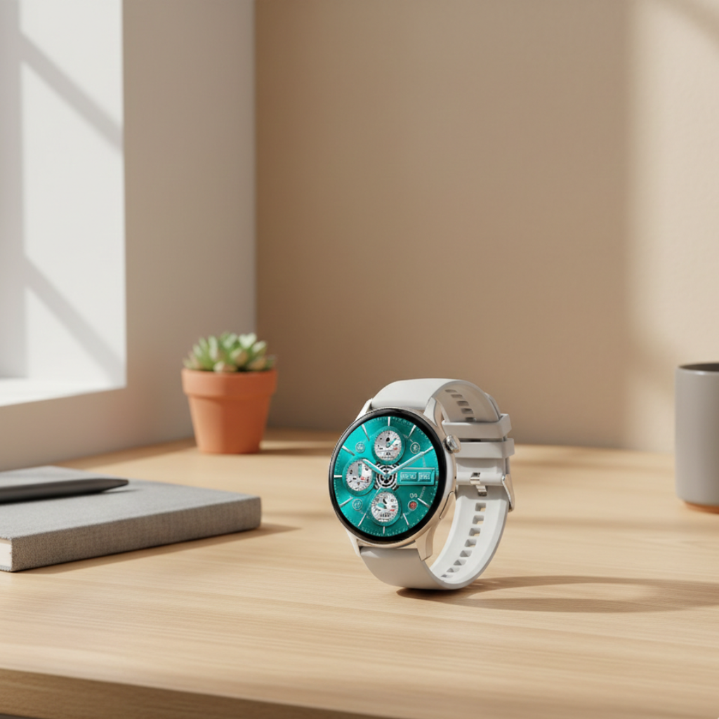 Wodoodporny damski smartwatch AMOLED — funkcja rozmów przez Bluetooth