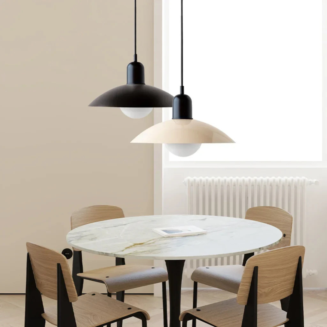 Asteria Macaron Minimal Bauhaus Style Pendant Light For Dining Rooms