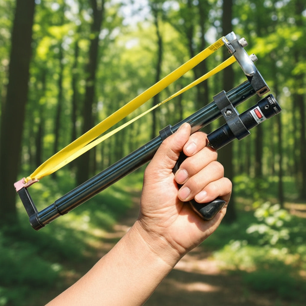 High Power Telescopic Laser Slingshot