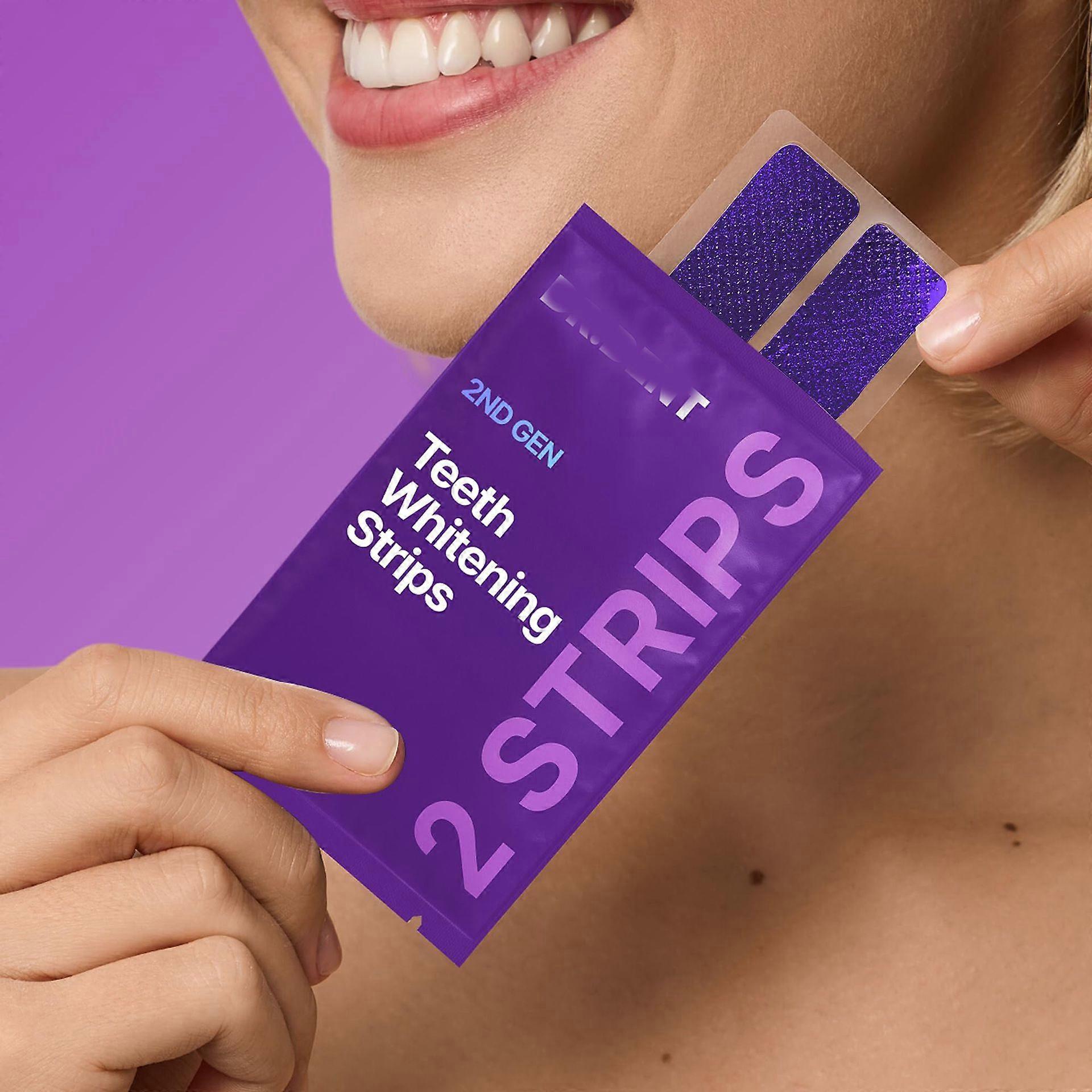 LumiSmile V34 Purple Teeth Whitening Strips — PAP+ Color Correction