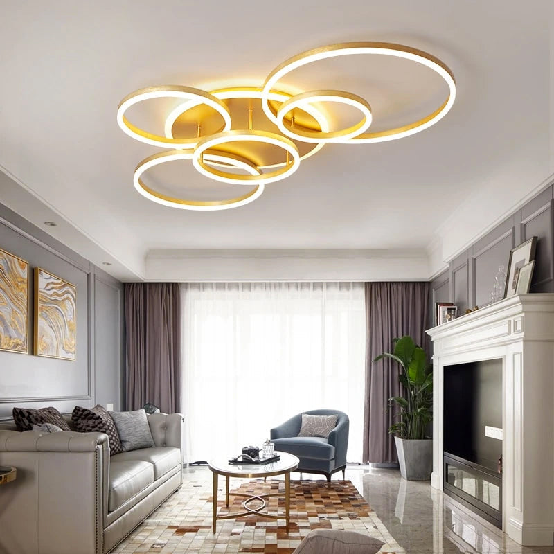 Krogvold taklampa — svävande ringdesign med LED