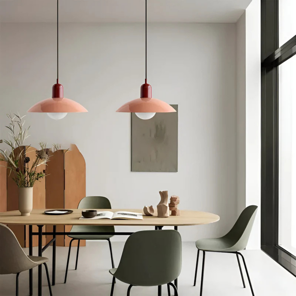 Asteria Macaron Minimal Bauhaus Style Pendant Light For Dining Rooms