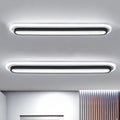 Oval LED Ceiling Light Black/White — Acrylic Diffuser