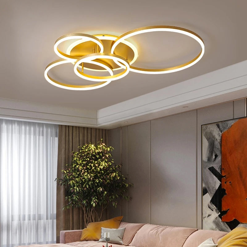 Krogvold taklampa — svävande ringdesign med LED