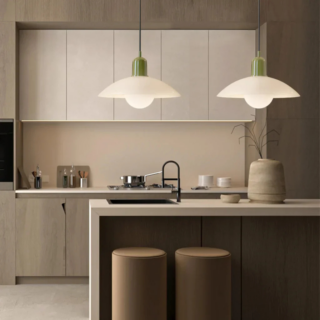 Asteria Macaron Minimal Bauhaus Style Pendant Light For Dining Rooms