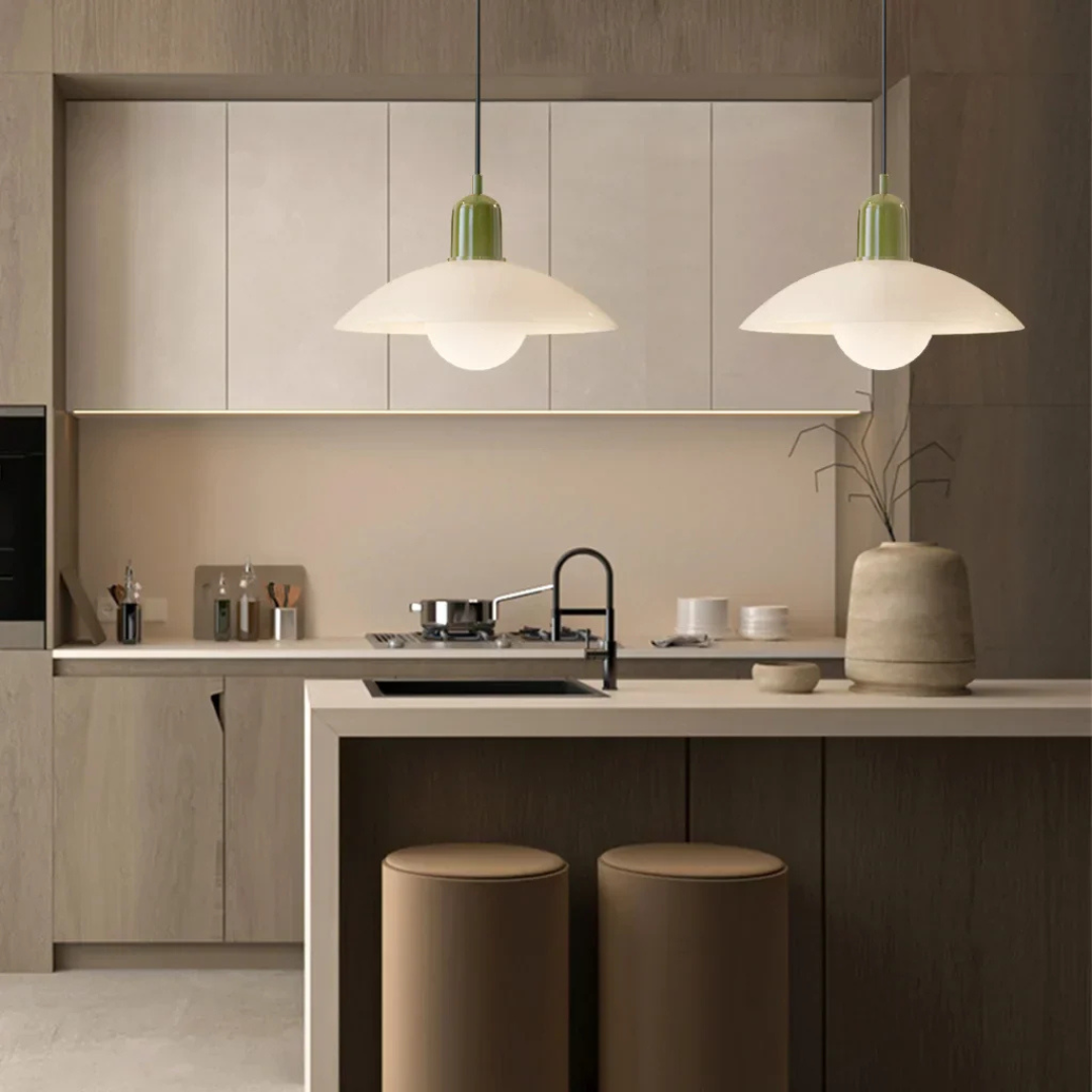 Asteria Macaron Minimal Bauhaus Style Pendant Light For Dining Rooms