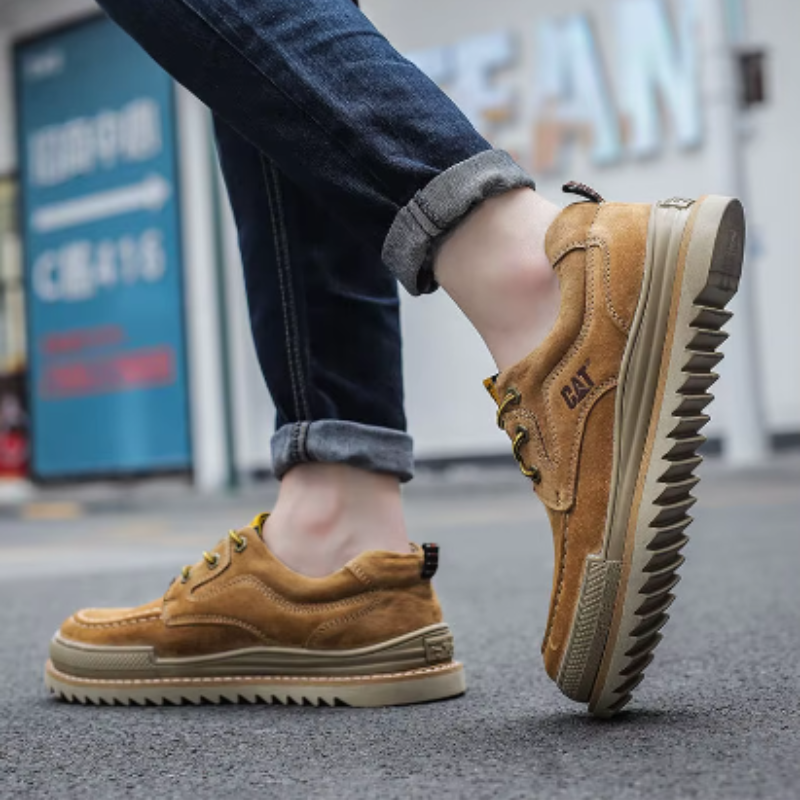 Leder-Schnürsneaker CAT® UrbanEdge — zeitloser Komfort