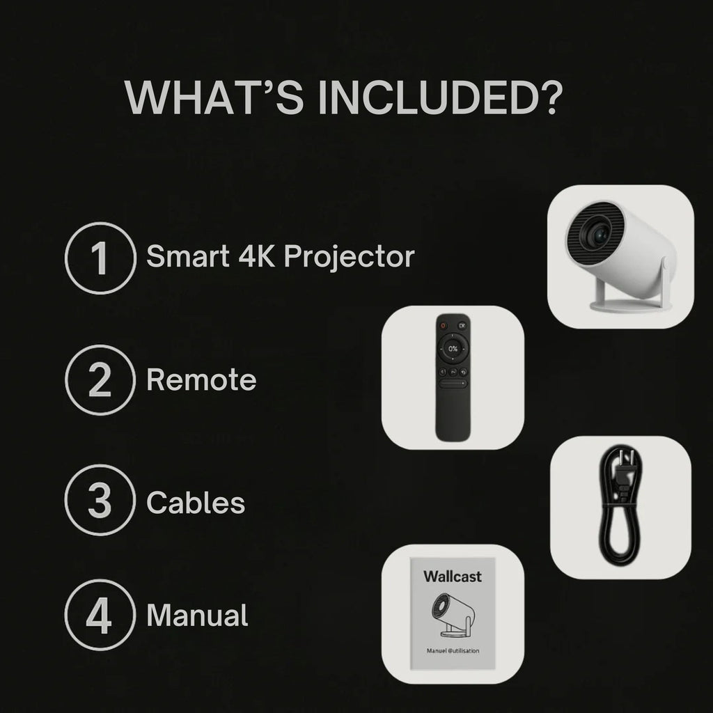 Smart Projector Portable Mini With Built In Streaming Apps For Home Cinema