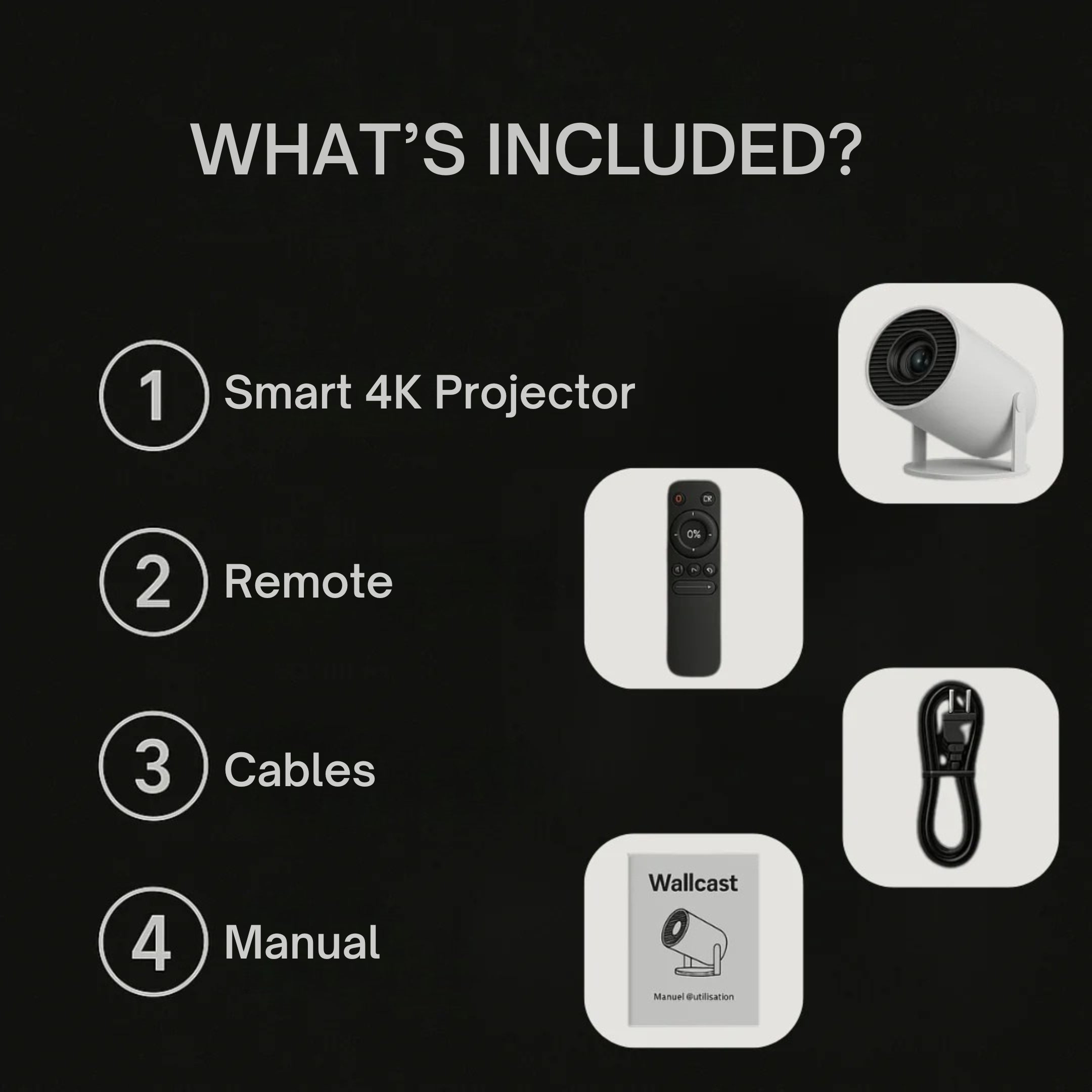 Smart Projector Portable Mini With Built In Streaming Apps For Home Cinema