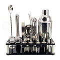 Ensemble de shaker à cocktails Martini en acier inoxydable 23PCS/SET avec support