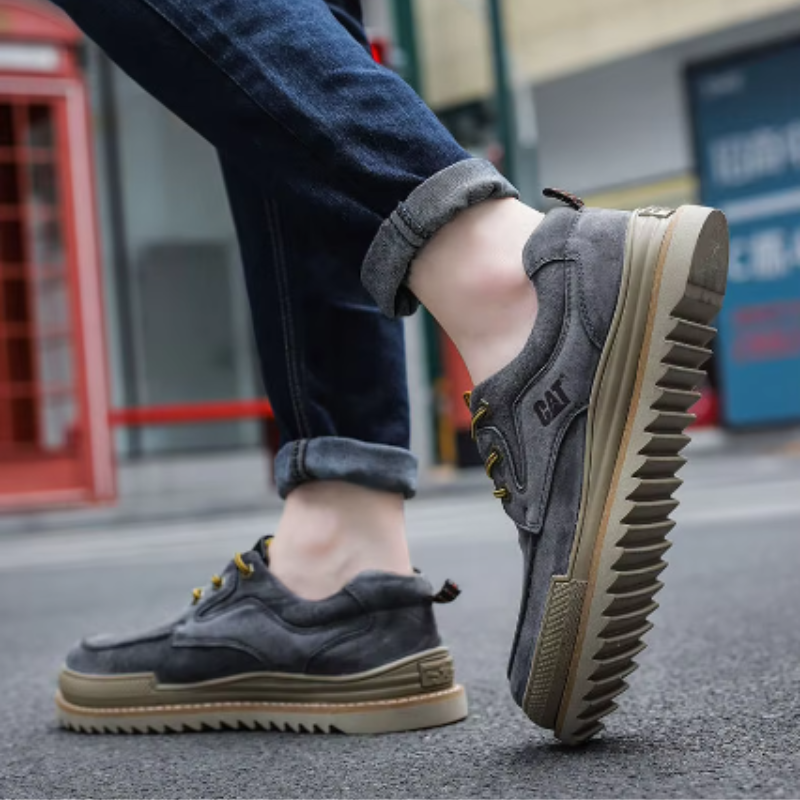 Leder-Schnürsneaker CAT® UrbanEdge — zeitloser Komfort