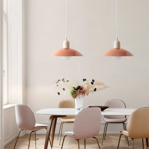 Asteria Macaron Minimal Bauhaus Style Pendant Light For Dining Rooms