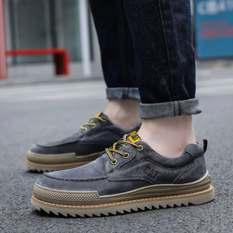 Leder-Schnürsneaker CAT® UrbanEdge — zeitloser Komfort