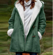 Manteau à capuche doublé