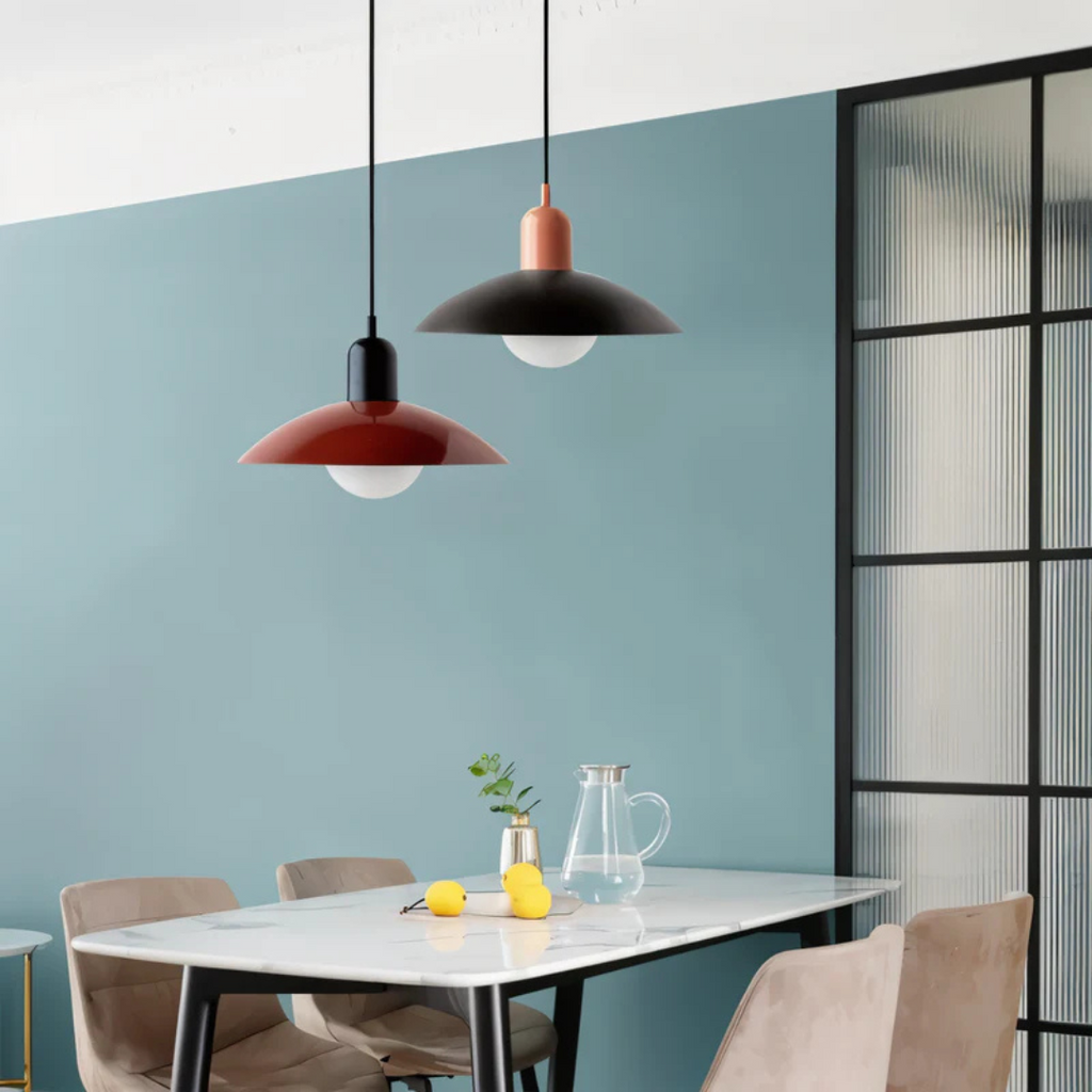 Asteria Macaron Minimal Bauhaus Style Pendant Light For Dining Rooms
