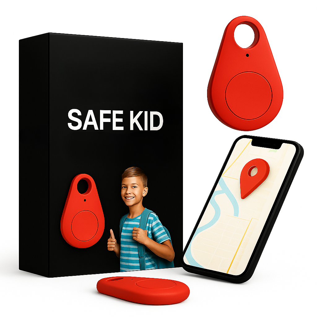 Localizzatore GPS per bambini KidiSafe — impermeabile IP67, posizione in tempo reale e SOS