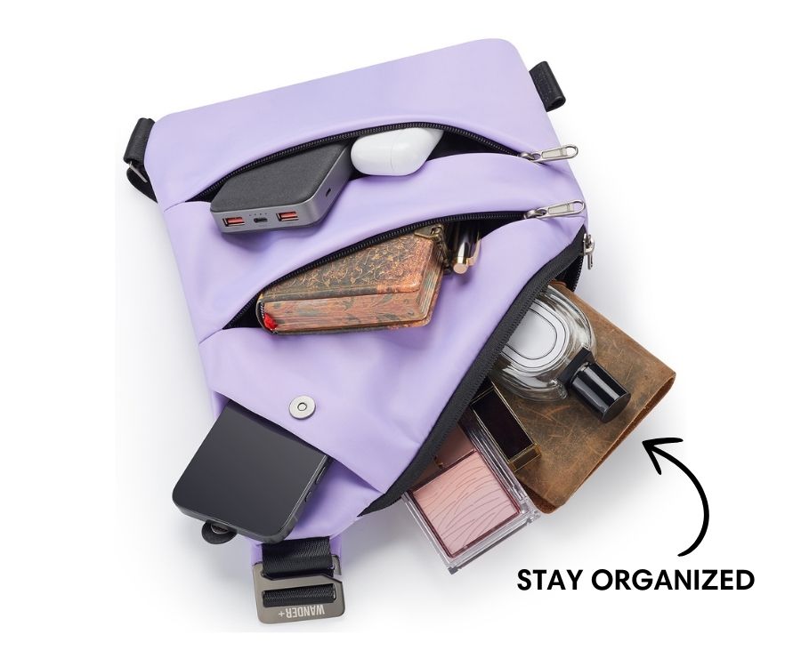 Anti-Theft Travel Bag — Concealed Zipper Design & Secure Front Pockets