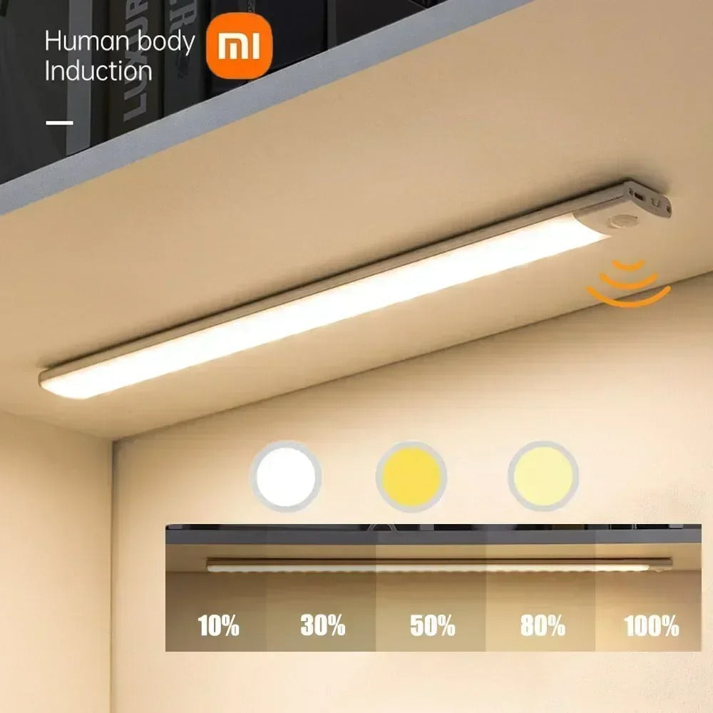 3-in-1-ultradünne kabellose LED-Schrankleuchte – Bewegungssensor, per USB aufladbar