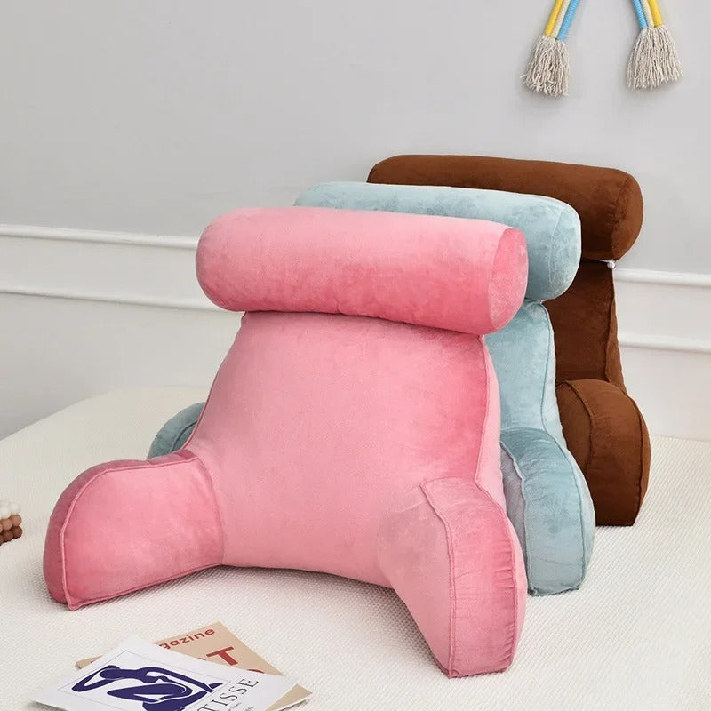 Cuscino ergonomico da lettura — braccioli, poggiatesta, supporto lombare