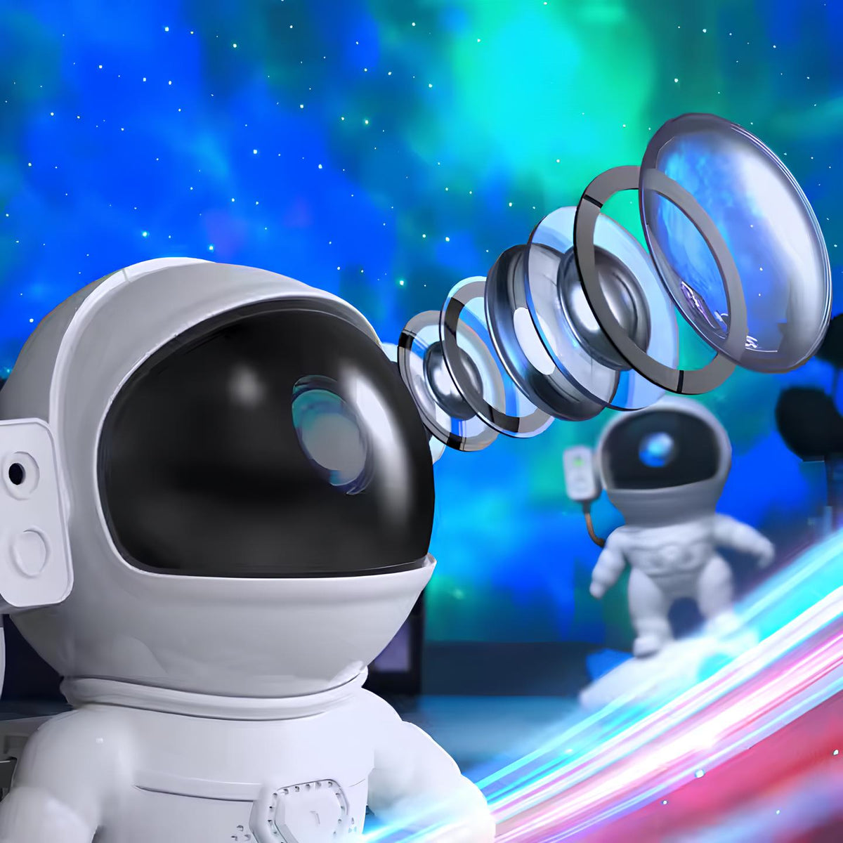 Astronaut-sterrenprojector voor het heelal — 4K-licht, Bluetooth-luidspreker