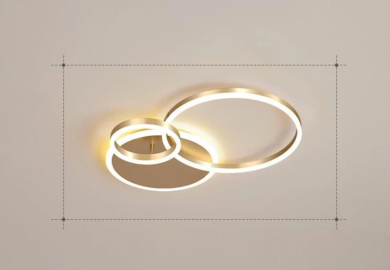Krogvold taklampa — svävande ringdesign med LED