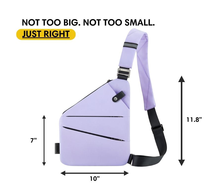 Anti-Theft Travel Bag — Concealed Zipper Design & Secure Front Pockets