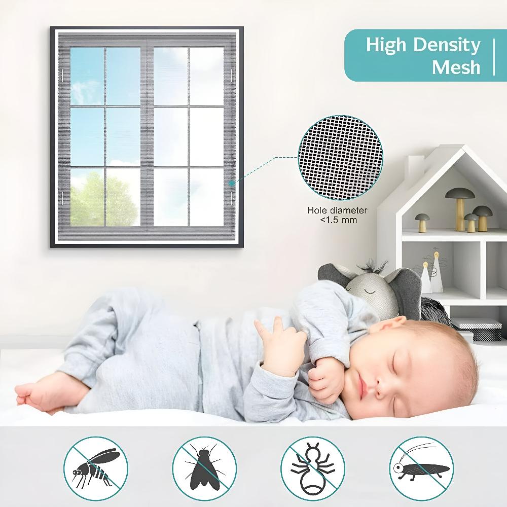Magnetic Shield Window Net — Easy Install Insect Barrier