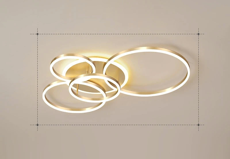 Krogvold taklampa — svävande ringdesign med LED