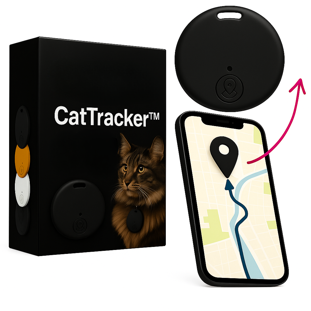 PawTrail GPS per gatti — Leggero, impermeabile, localizzazione in tempo reale